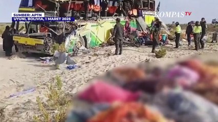 Penampakan Bus Bertabrakan di Bolivia: 37 Tewas, 39 Luka-luka