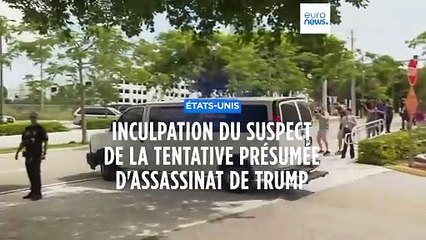 Inculpation du suspect de la tentative présumée d'assassinat contre Donald Trump