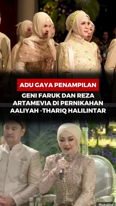 Adu Gaya Penampilan Geni Faruq dan Reza Artamevia di Pernikahan Aaliyah-Thariq Halilintar