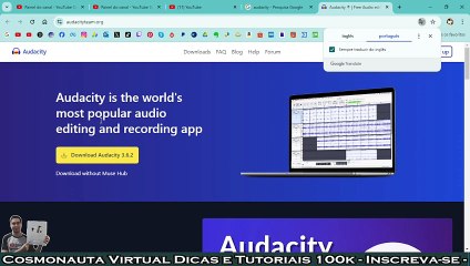 Encontrar versões antigas do audacity