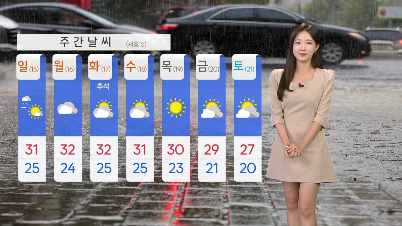 [날씨] 추석 연휴 첫날, 중부 빗길 주의...한낮 폭염 기승 / YTN