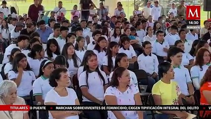Gobernador Rutilio Escandón devela placa en honor al medallista paralímpico Luis Mario Nájera