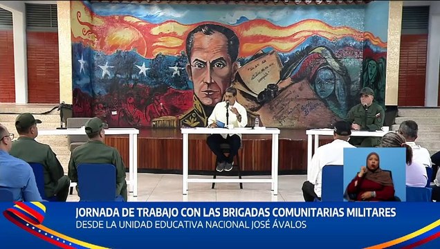Presidente Nicolás Maduro lideró jornada de trabajo junto a las Brigadas Comunitarias Militares