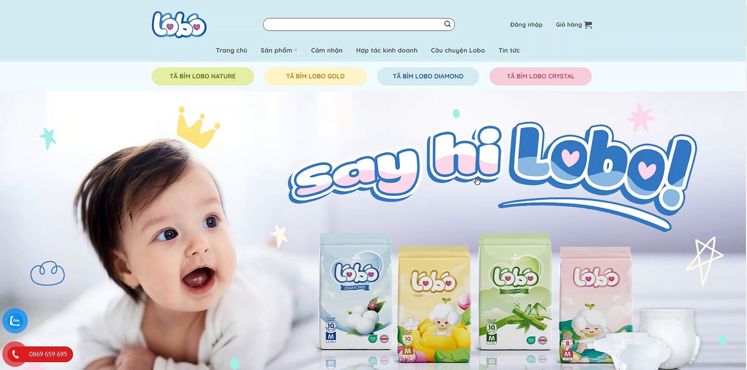 LOBO – Thương hiệu tã bỉm dành riêng cho trẻ em Việt