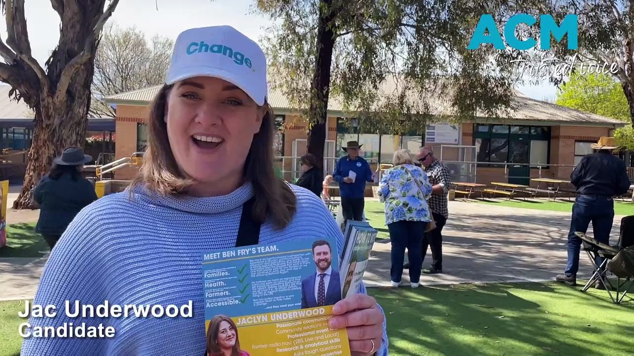 Jac Underwood at a polling booth