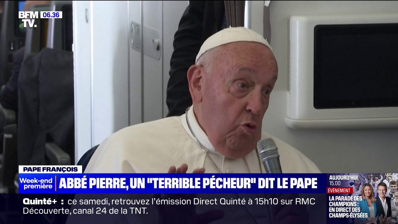 "Un terrible pécheur" déclare le pape François à propos de l'Abbé Pierre