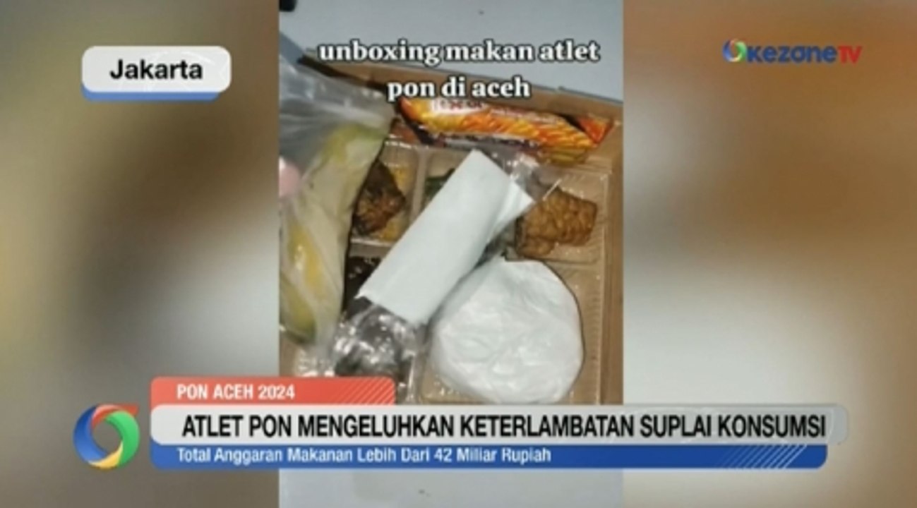 Konsumsi Atlet PON 2024 di Aceh Diprotes