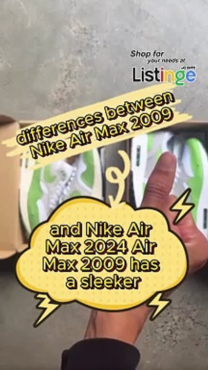 Differences between Nike Air Max 2009 and 2024