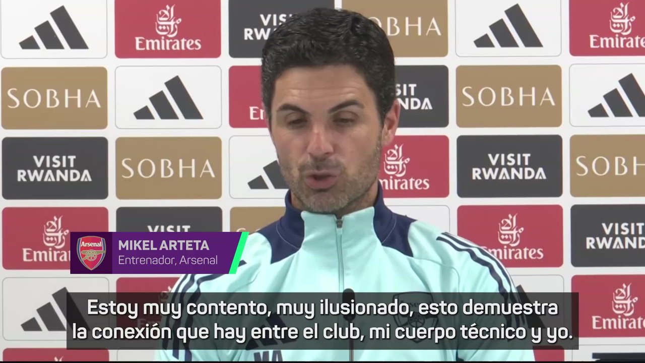 Arteta: "Quiero ser el mejor entrenador de la historia del Arsenal"