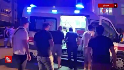 Sinop'ta meydana gelen trafik kazasında 2 kişi yaralandı
