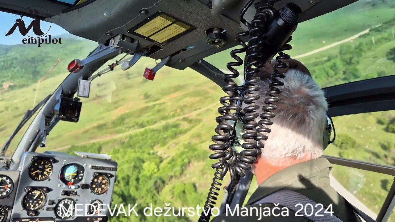 emGAZELA H-45 (SA342) Soko - MEDEVAK dežurstvo Manjača S24+ 2024