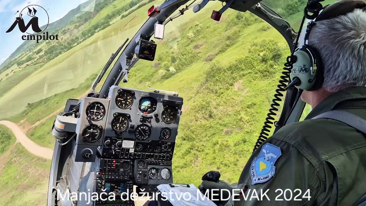 emGAZELA H-45 (SA342) Soko - Manjača dežurstvo MEDEVAK S24+ 2024