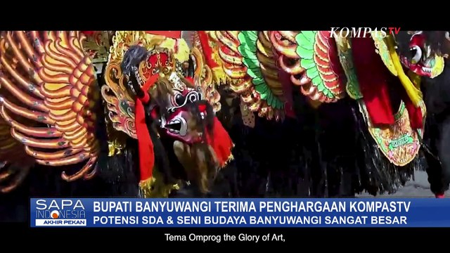 Bupati Banyuwangi Terima Penghargaan KompasTV Sebagai Daerah Peduli UMKM dan Sumber Daya Lokal