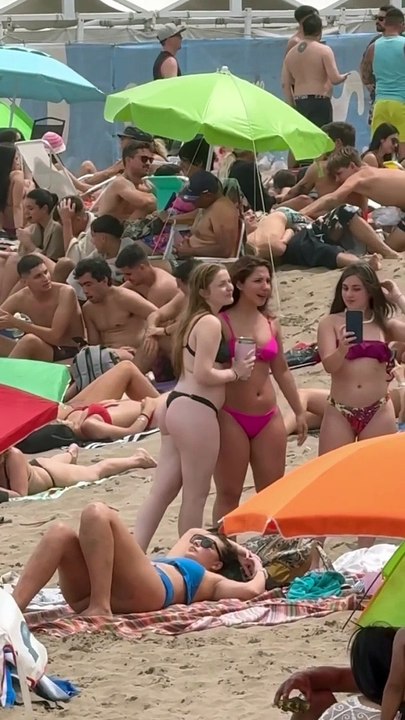 Mar Del Plata Beach A Fun Day at