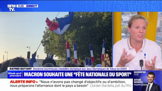 Fête nationale du sport: une excellente idée estime Astrid Guyart, ancienne escrimeuse médaillée aux Jeux olympique de Tokyo