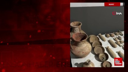 Manisa'da tarihi eserleri piyasaya sürerken yakalandılar