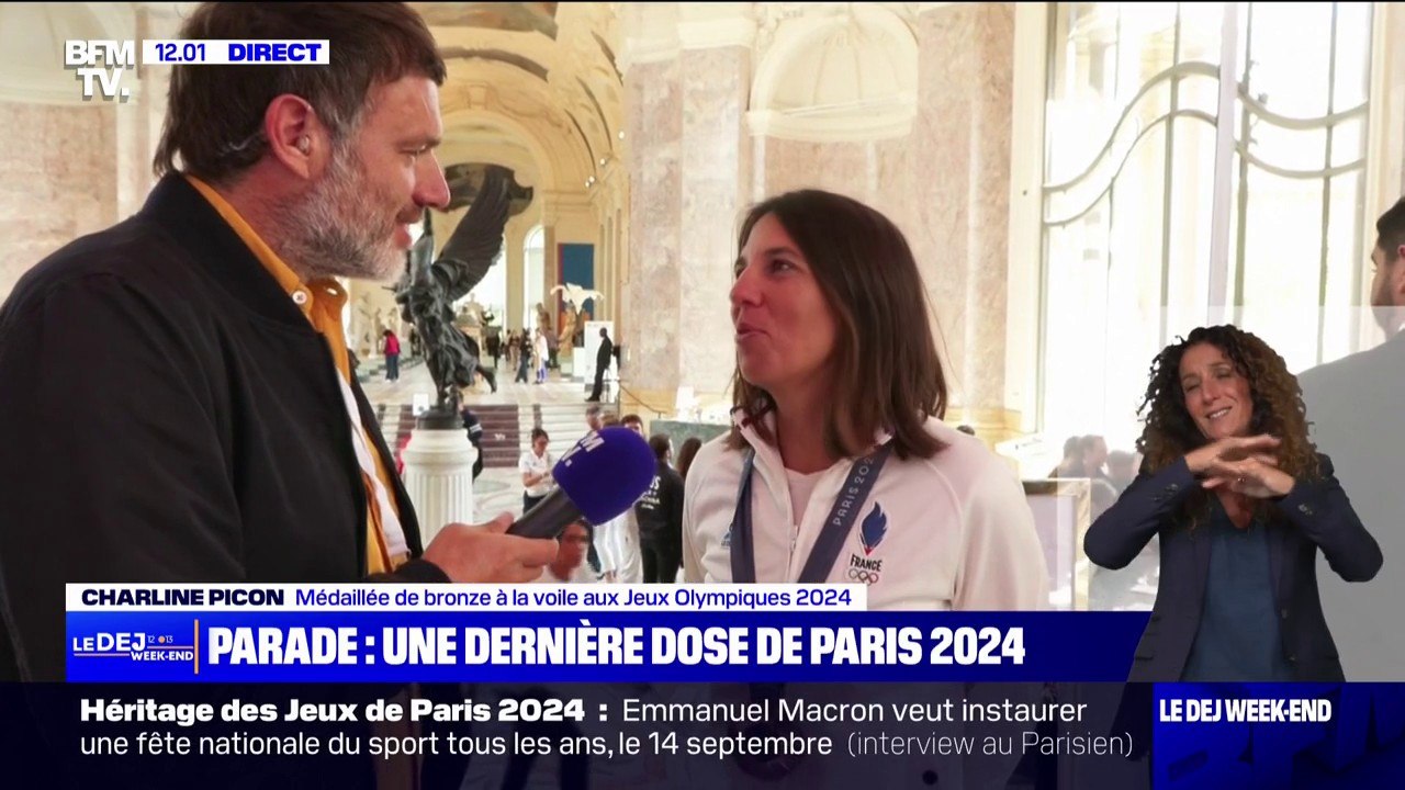 Parade olympique: les athlètes se préparent à l'intérieur du Petit Palais avant le défilé sur les Champs-Élysées
