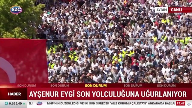 Ayşenur Ezgi Eygi son yolculuğuna uğurlanıyor