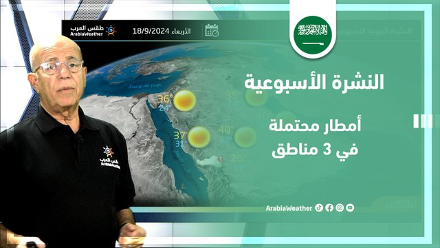 السعودية | تعرف على الأحوال الجوية المتوقعة خلال أيام هذا الأسبوع في مختلف مناطق المملكة!