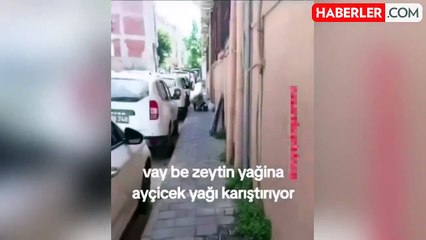 Herkes çakal olmuş! Güpegündüz pazar yerinde yaptığı sahtekarlık böyle görüntülendi