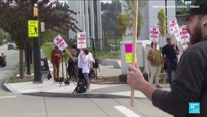 Boeing factory workers on strike after rejecting pay deal