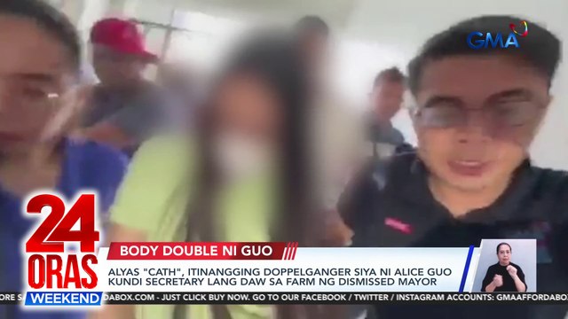 Alyas Cath , itinangging doppelganger siya ni Alice Guo kundi secretary lang daw sa farm ng dismissed mayor | 24 Oras Weekend