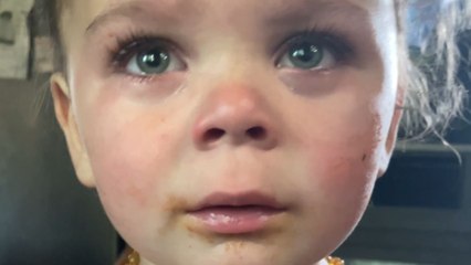 Dramatic boy realizing that he should get his own cow