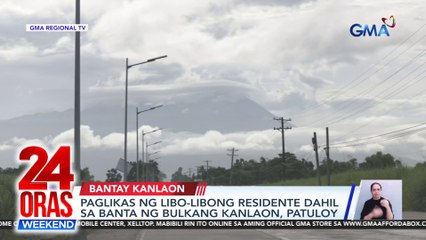 Paglikas ng libo-libong residente dahil sa banta ng Bulkang Kanlaon, patuloy | 24 Oras Weekend