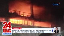 Bodega sa pagawaan ng mga mannequin sa Clark free port zone, nasunog | 24 Oras Weekend