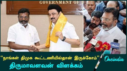 VCK Flag சர்ச்சைக்கு காரணம் இவர்தான் | திருமாவளவன் | Oneindia Tamil