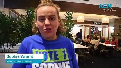Sophie Wright speaks on election night