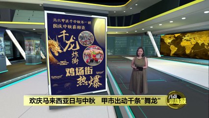 马六甲“千龙齐舞”游行庆祝马中双节 🎉