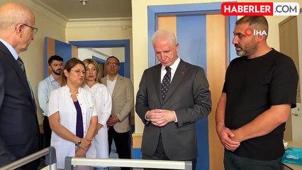 İstanbul Valisi Davut Gül, Küçük Ada'yı Hastanede Ziyaret Etti
