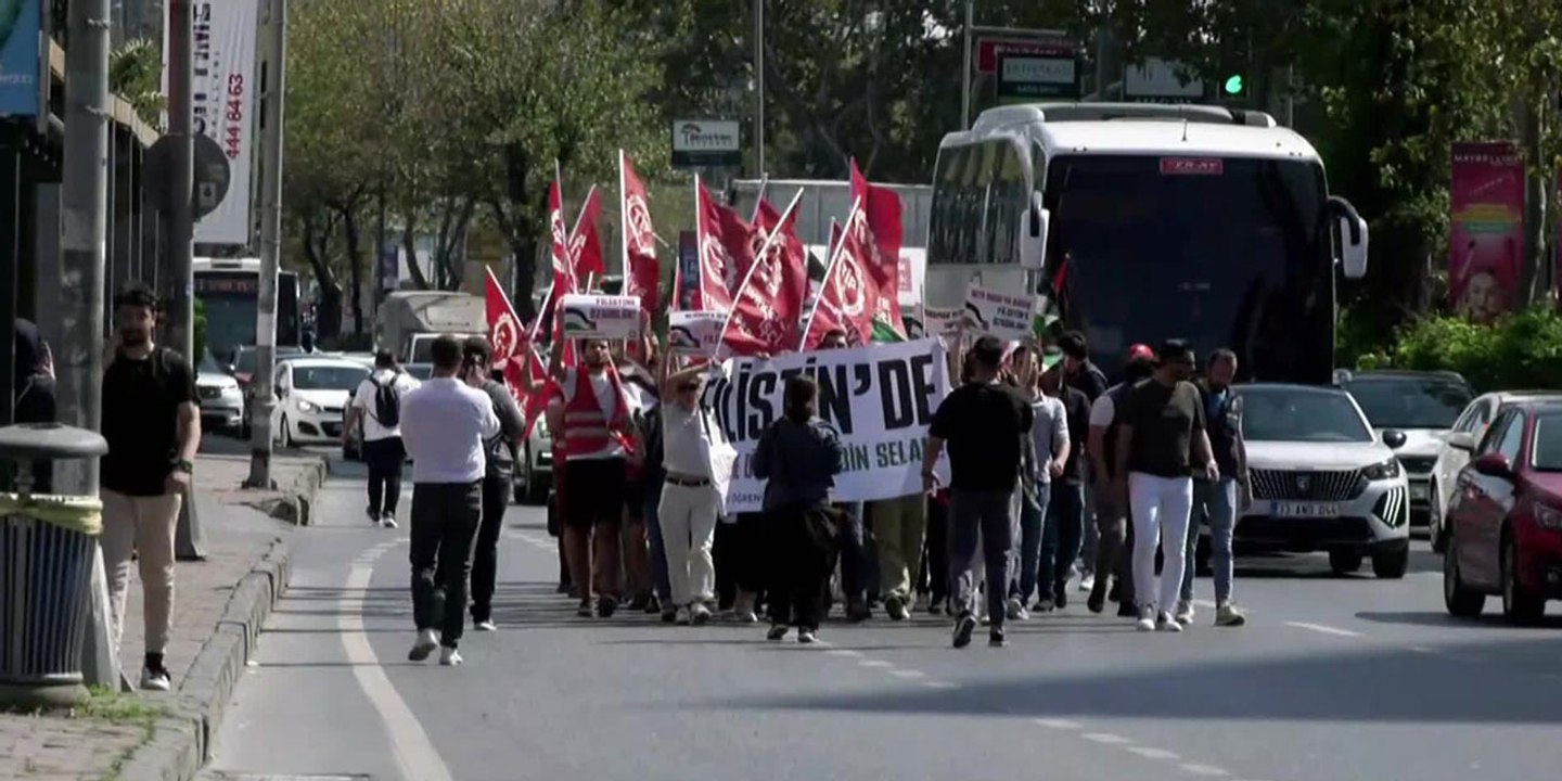 Ayşenur Ezgi Eygi için TİP İsrail Başkonsolosluğu önünde eylem yaptı