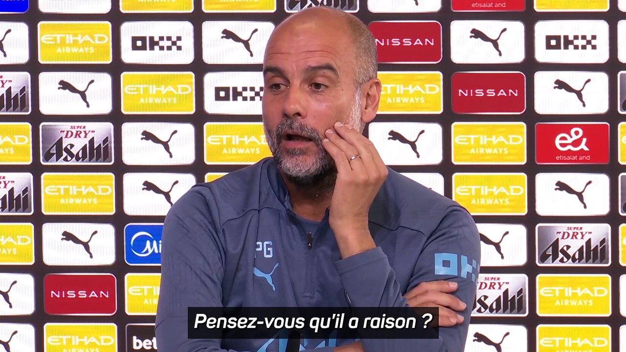 Guardiola : "La première, et j'espère la dernière fois, que je suis d'accord avec Tebas !"