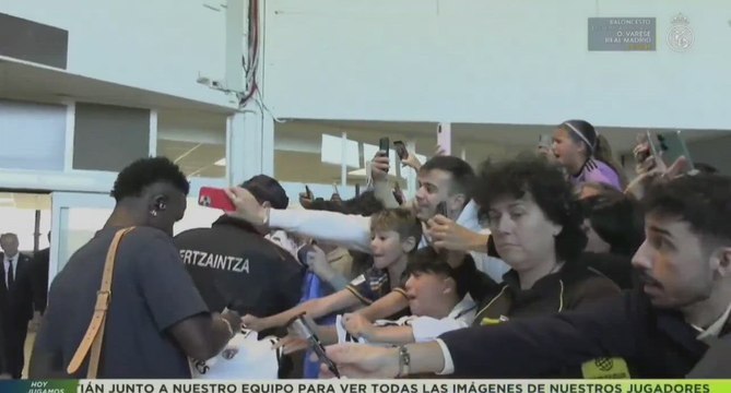 Tremendo baño de masas de Vini y Mbappé: lo de Kylian con un bebé lo tienen que ver