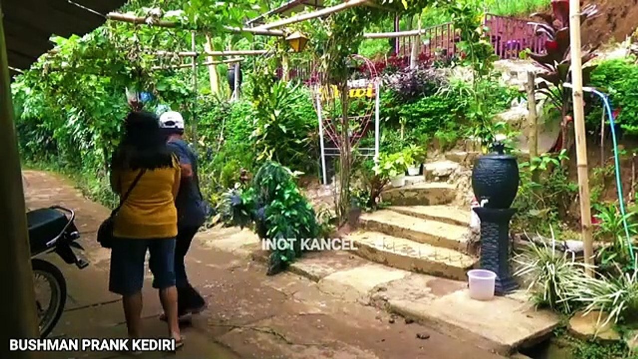 Silly reflex movements, make you laugh -- BUSHMAN PRANK - Mannequin Prank