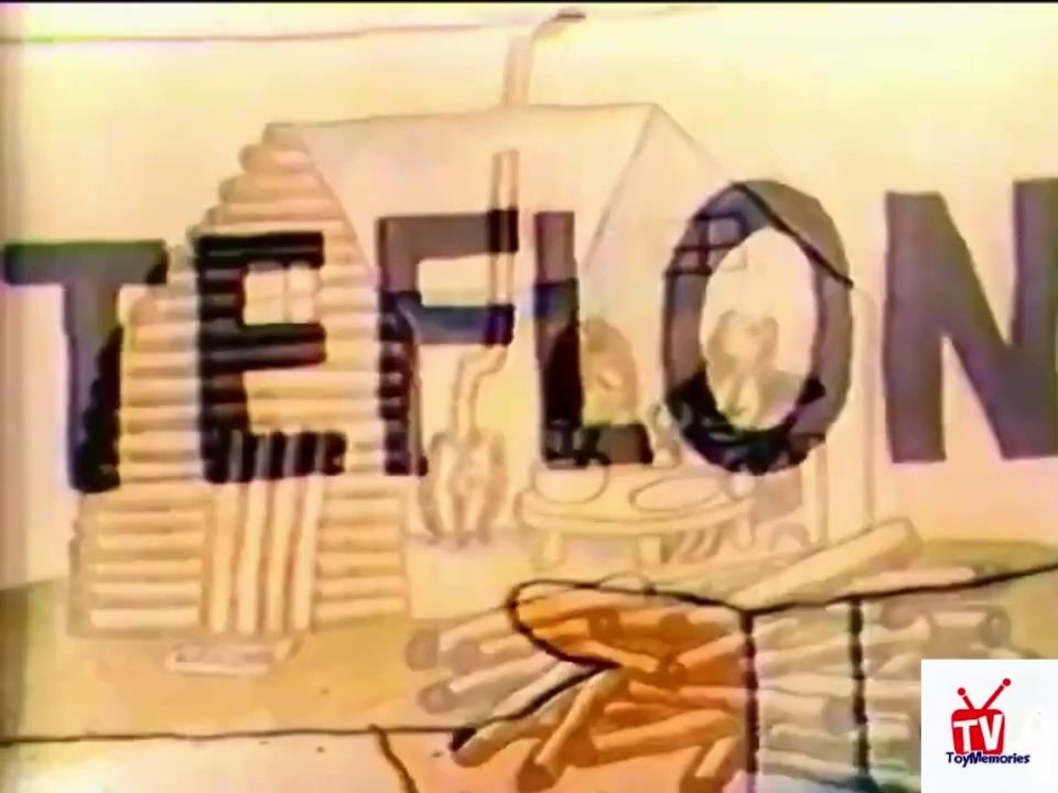 1970s TEFLON TV commercial  - protecting buildings from EARTHQUAKES
