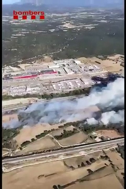El incendio de Agullana junto a la AP-7