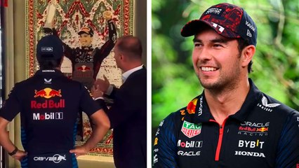 Checo Pérez recibe espectacular regalo previo al GP de Azerbaiyán