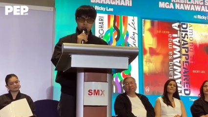 Elijah Canlas Reads from Ricky Lee's New Novel 'Kalahating Bahaghari' | PEP Troika Talk 📖