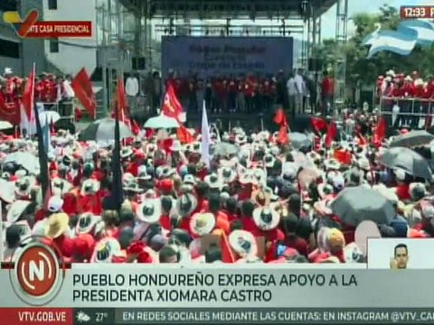 Pueblo hondureño se moviliza en rechazo al intento de golpe de estado por parte de Estados Unidos