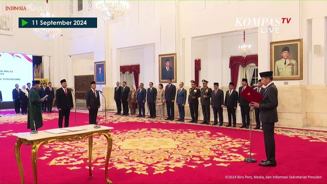 [FULL] Presiden Jokowi Lantik Gus Ipul Jadi Mensos RI Gantikan Risma, Eddy Hartono jadi Kepala BNPT
