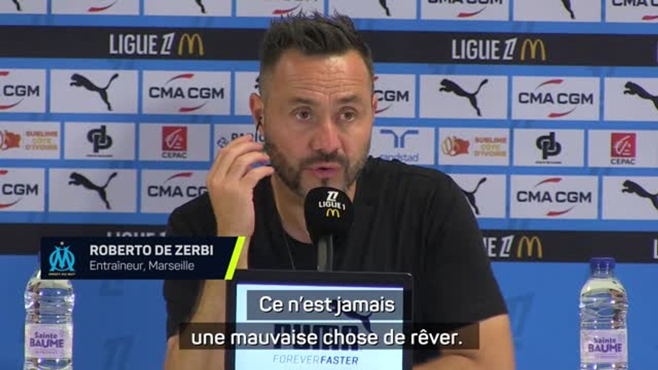 Marseille - De Zerbi : "Je veux rêver"