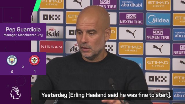 Pep amazed by 'perfect' Haaland after 'tough' week