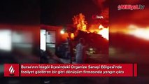 Bursa'da korkutan yangın! Alevler gökyüzünü aydınlattı