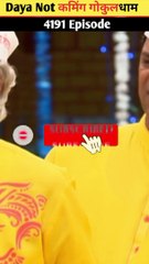 Taarak Mehta ka Ooltah chashmah 4191 Episode