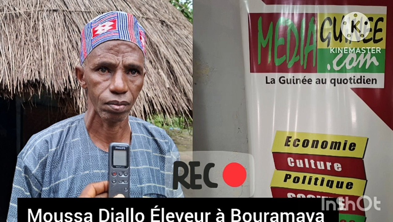 Koubia: le président des L'éleveurs mr Moussa Diallo explique l'importance de L'éleveur et les difficultés auxquelles sont confrontés les éleveurs de la zone