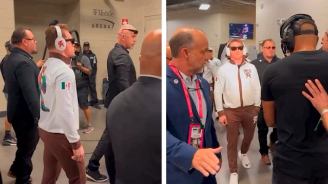 Canelo y su imponente entrada a tan solo unas horas de enfrentar a Edgar Berlanga