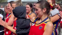 2024 LVFNL C-grade netball premiership medals and cup presentation to Marong